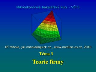 Teorie firmy