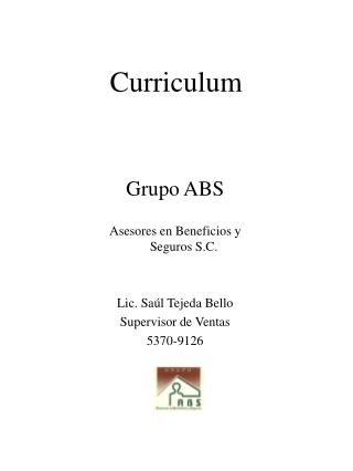 Curriculum