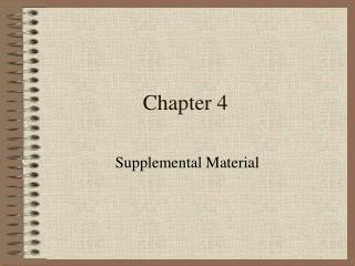 Chapter 4