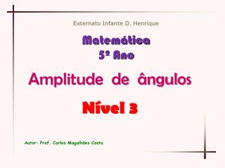 Amplitude de ângulos