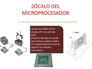 ZÓCALO DEL MICROPROCESADOR