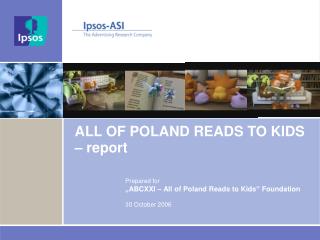 ALL OF POLAND READS TO KIDS – report