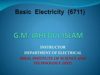 G.M . JAHEDUL ISLAM