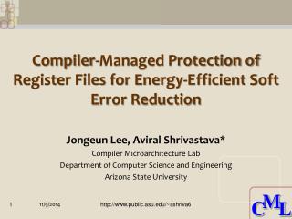 Compiler-Managed Protection of Register Files for Energy-Efficient Soft Error Reduction