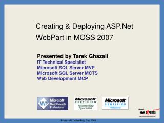 Creating &amp; Deploying ASP.Net WebPart in MOSS 2007