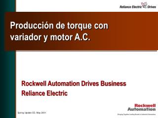 Producción de torque con variador y motor A.C.