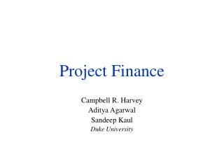 Project Finance