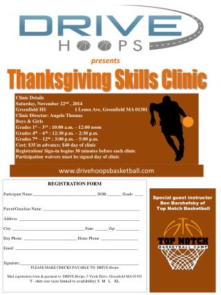 Thanksgiving Skills Clinic