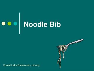 Noodle Bib