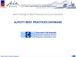 ALPCITY BEST PRACTICES DATABASE