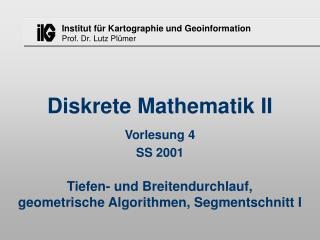 Diskrete Mathematik II