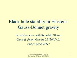 Black hole stability in Einstein-Gauss-Bonnet gravity