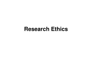 Research Ethics