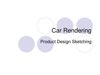 Car Rendering