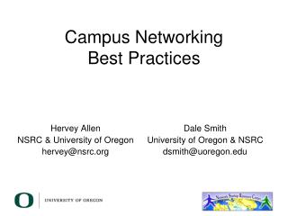 Campus Networking Best Practices