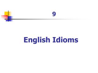 English Idioms