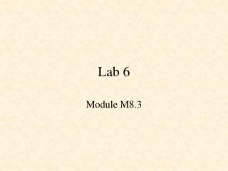 Lab 6