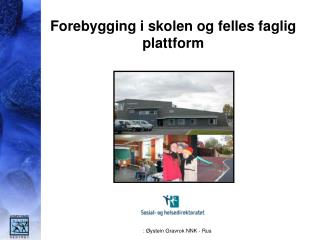 Forebygging i skolen og felles faglig plattform