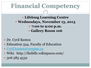 Financial Competency