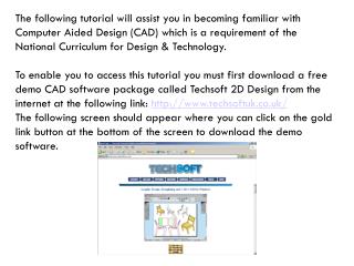 An introduction to CAD using TechSoft 2D Design