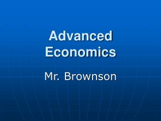 Advanced Economics