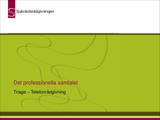 Det professionella samtalet
