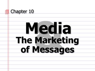 The Marketing of Messages