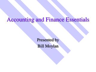 Accounting and Finance Essentials