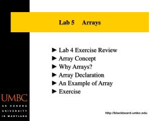 Lab 5 Arrays