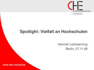 Spotlight: Vielfalt an Hochschulen