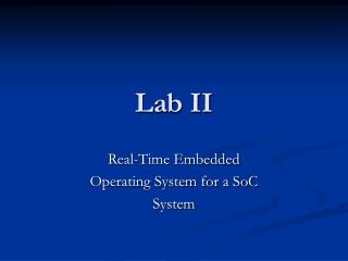 Lab II