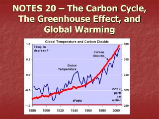 NOTES 20 – The Carbon Cycle, The Greenhouse Effect, and Global Warming