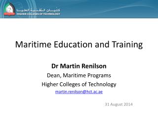 Maritime Education and Training