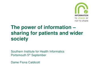 The power of information – sharing for patients and wider society
