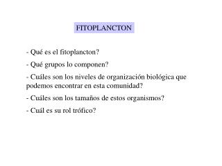 FITOPLANCTON