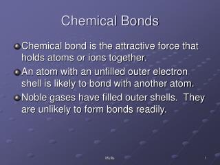 Chemical Bonds