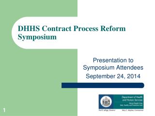 DHHS Contract Process Reform Symposium