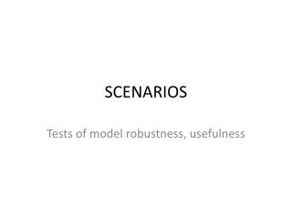 SCENARIOS