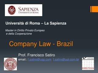 Company Law - Brazil