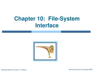 Chapter 10: File-System Interface