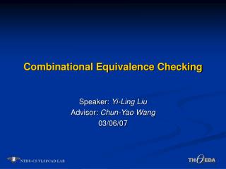 Combinational Equivalence Checking