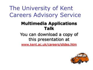 The University of Kent Careers Advisory Service