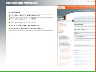 Was enthält diese Präsentation ?