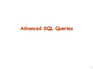 Advanced SQL Queries