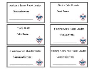 Assistant Senior Patrol Leader