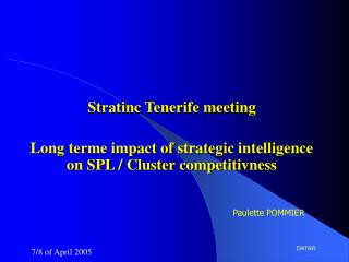 Stratinc Tenerife meeting