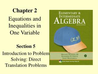 Chapter 2 Equations and Inequalities in One Variable