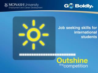 Job seeking skills for international students