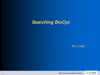 Searching BioCyc