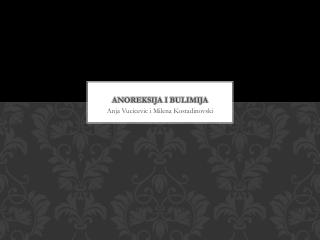 ANOREKSIJA I BULIMIJA